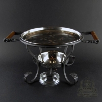 садж для шашлыка с подогревом. садж нержавеющая сталь 40см. подставка для подогрева шашлыка. посуда для шашлыка с подогревом. садж для шашлыка с подогревом.